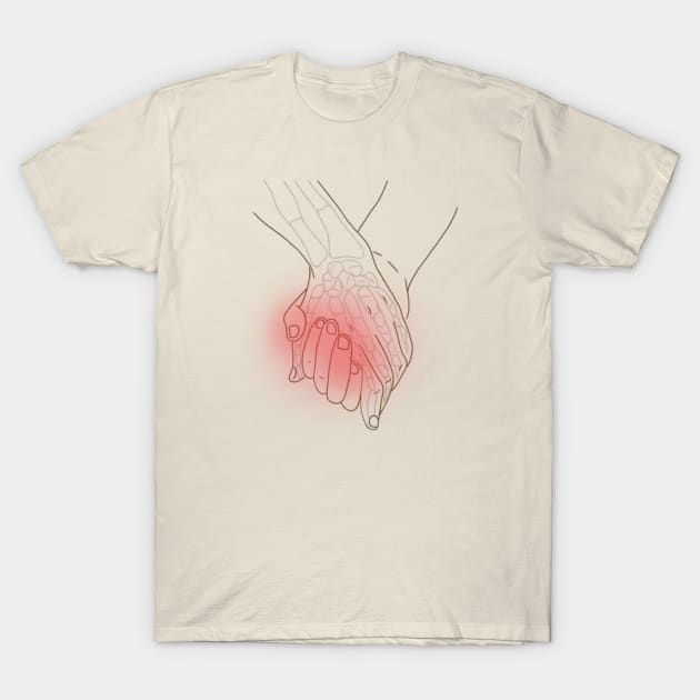 Hurting Hands T-Shirt by rayanistyping